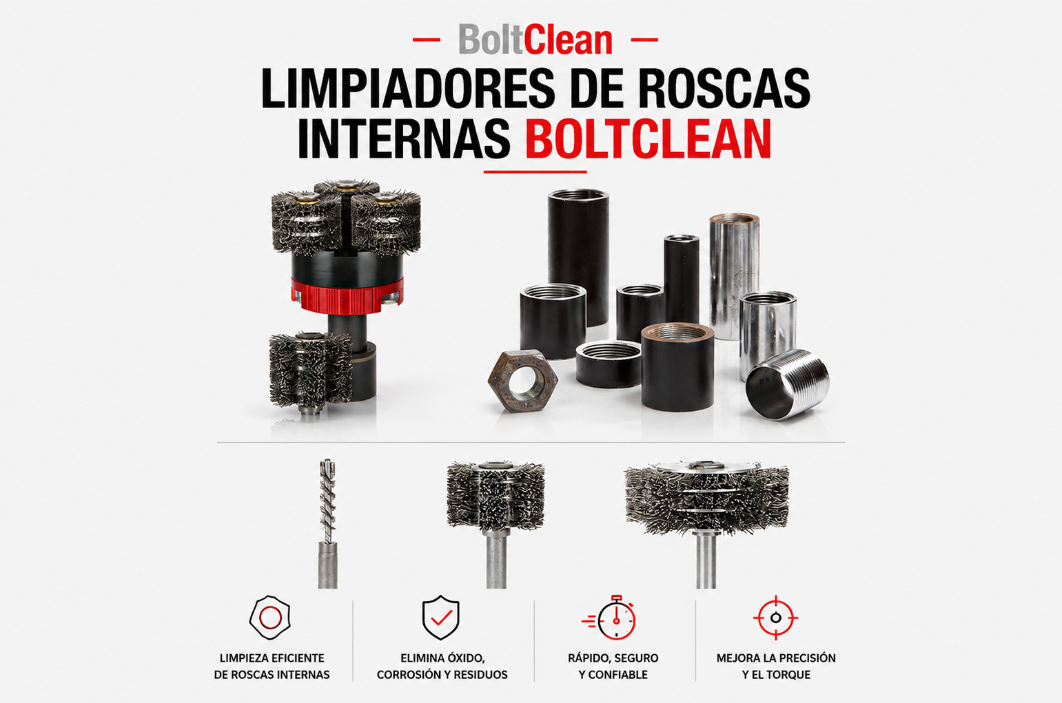 LIMPIEZA DE ROSCAS INTERIORES